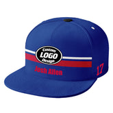 Custom White Atlanta Hat Sport Design Cap Stitched Adjustable Personalized PR067B-D020262-3